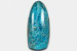 Free-Standing, Polished Blue Apatite - Madagascar #361776-1